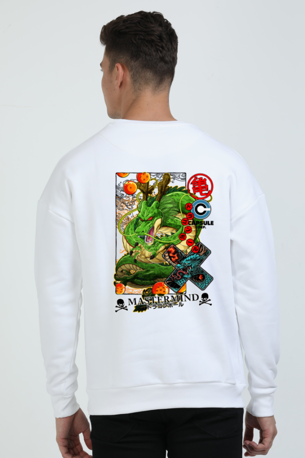 Unisex oversized white sweatshirt – relaxed fit in sizes S to XXL
