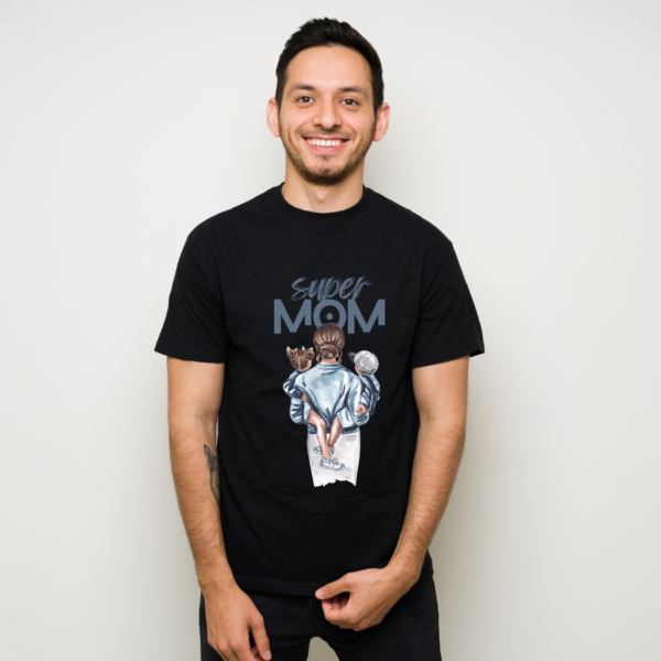 Male Standard Crew T-Shirt in black– Comfort Fit for Men