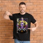 Black stylish t-shirt for men